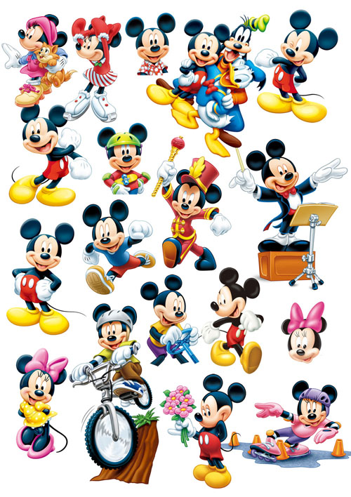 The collection of Mickey Mouse Psd