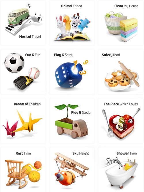 Sources Psd Children Toys pack 2