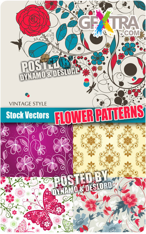 Flower Patterns - Stock Vectors