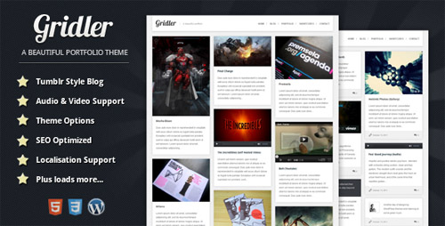 ThemeForest - Gridler v1.1 - WordPress Portfolio Theme