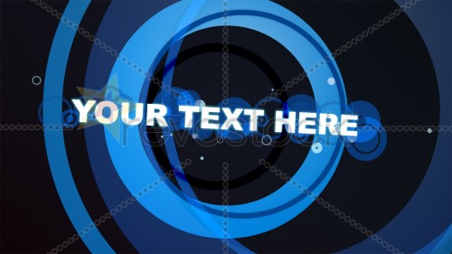 Revostock Blue Rings With Text 82811 - Projects for After Effects