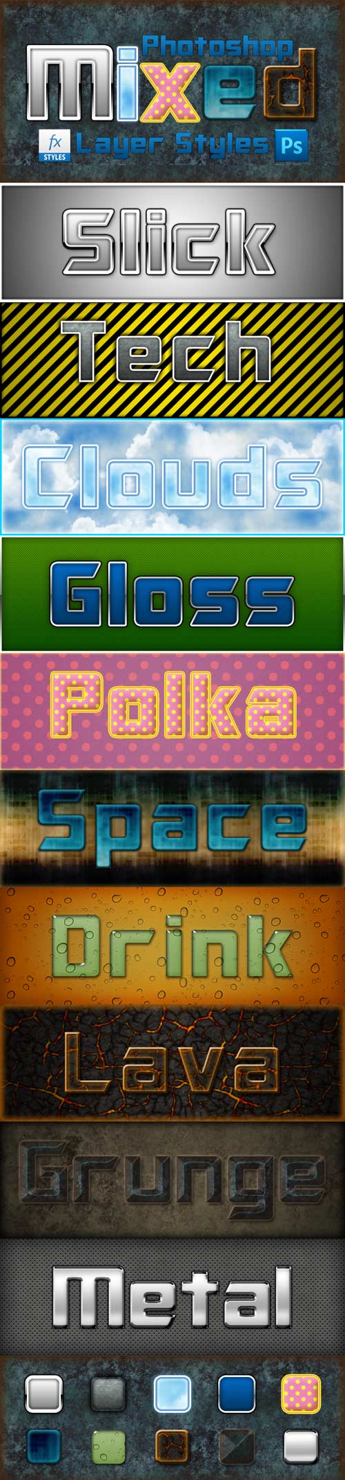 Text Mixed Layer Styles