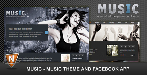 ThemeForest - Music: Musicians Theme v1.2 for Wordpress 3.x & Facebook app