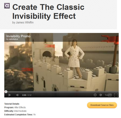 AETuts+ Premium - Create The Classic Invisibility Effect
