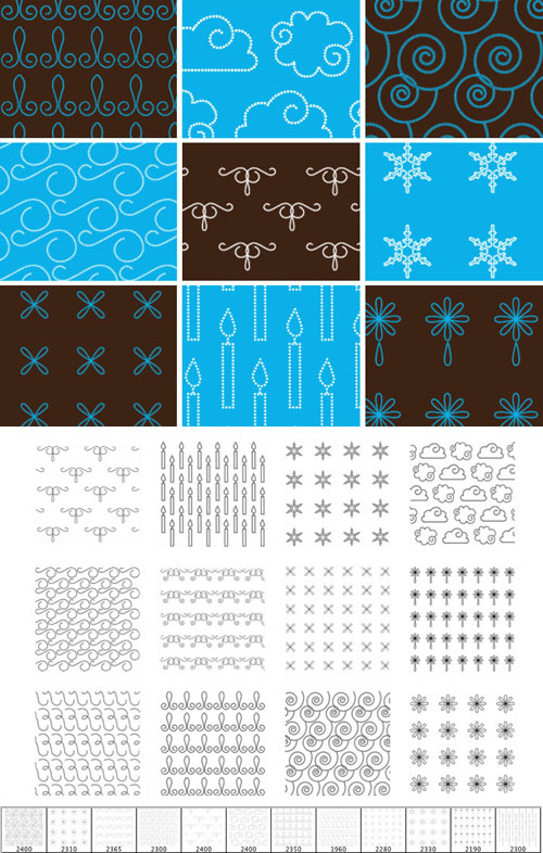 Dotted Patterns Brushes Set