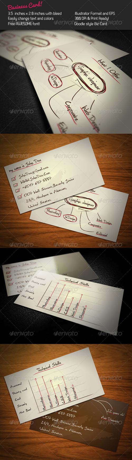 Doodle Business Card - GraphicRiver
