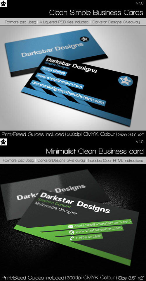 2 Modern and Clean Business Cards