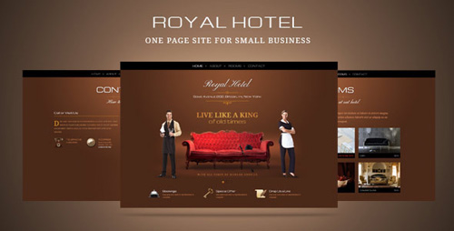 ThemeForest - Luxury hotel or small business one page template - RiP