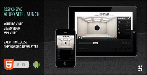 ThemeForest - Responsive video site launch coming soon - Rip