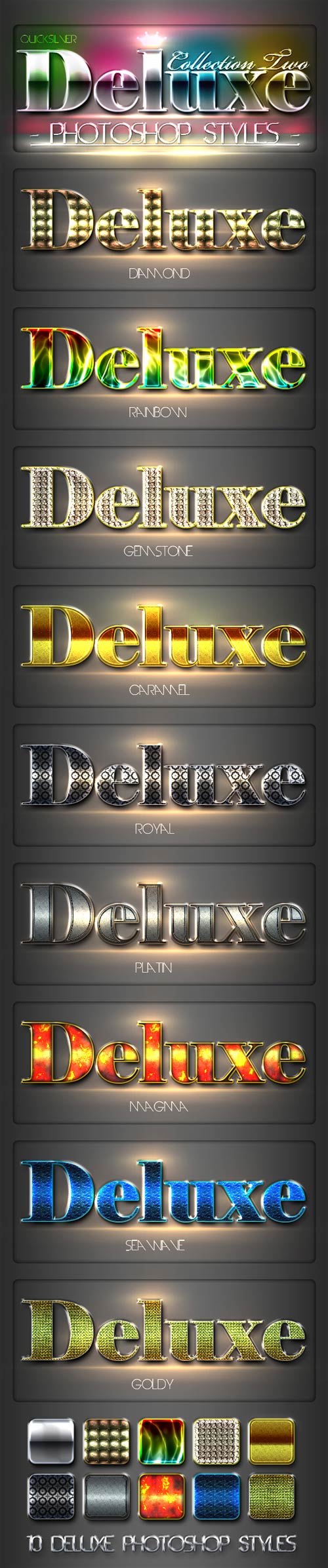 10 Deluxe Photoshop Styles - GraphicRiver