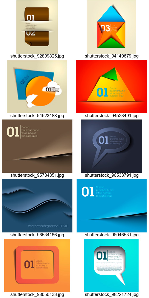 Amazing SS - Creative Paper Card Templates, 20xEPS