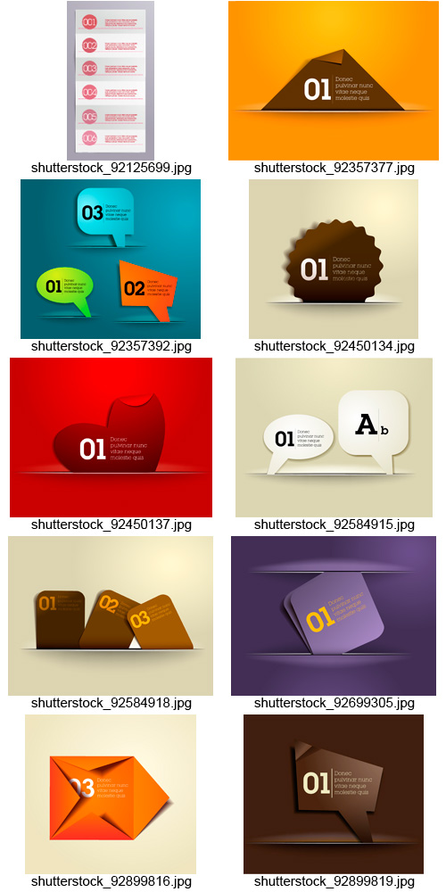 Amazing SS - Creative Paper Card Templates, 20xEPS