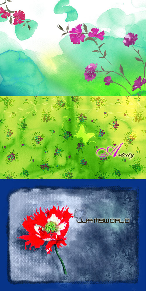 Flowers Backgrounds Psd