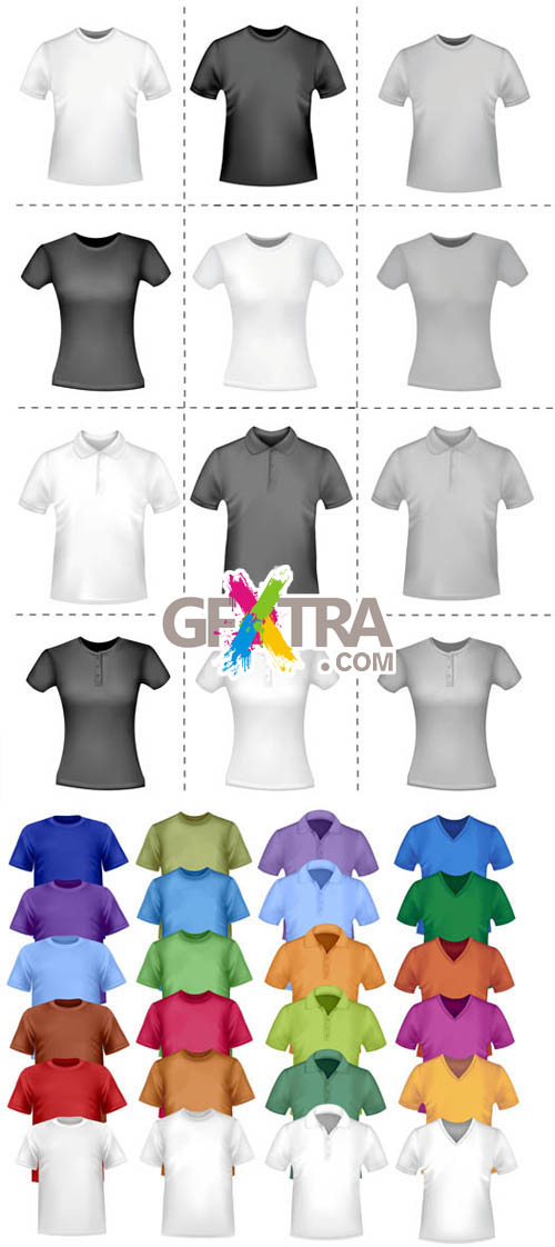 Design Shirt Vector Set #2