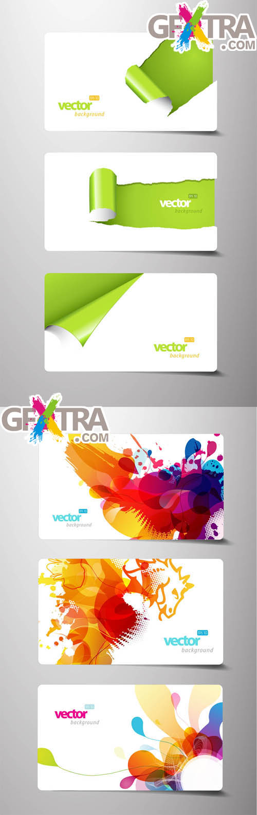 Vector Elements Creative Cards