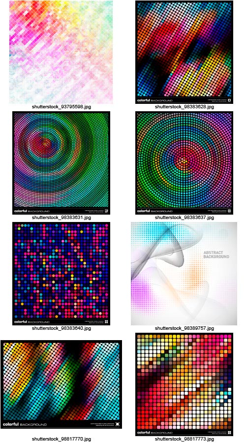 Amazing SS - Abstract Pixel Backgrounds, 15xEPS