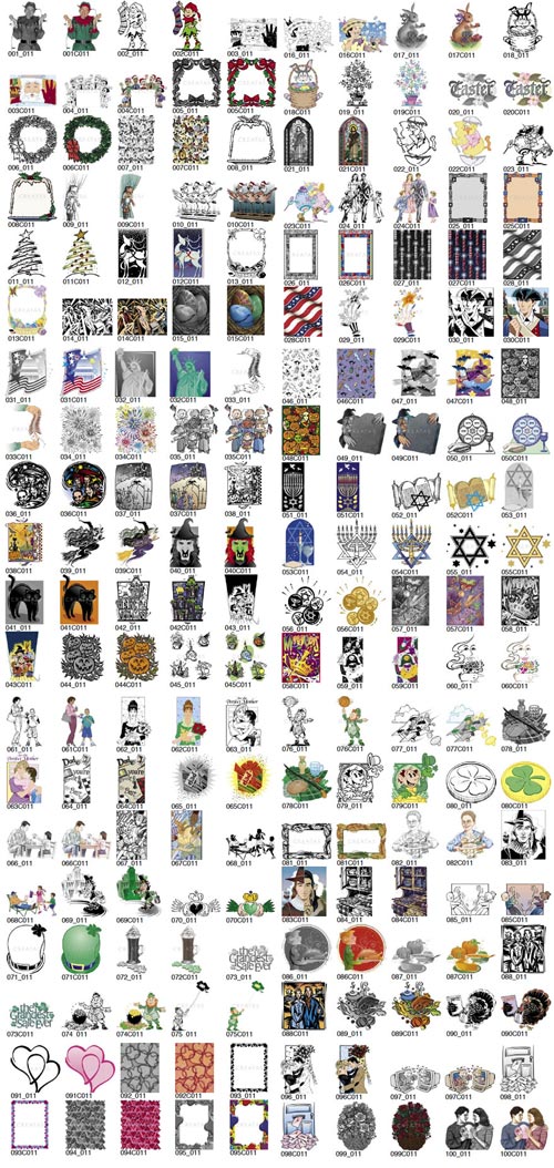 Creatas Illustraiton Series From CD01 to CD12 EPS