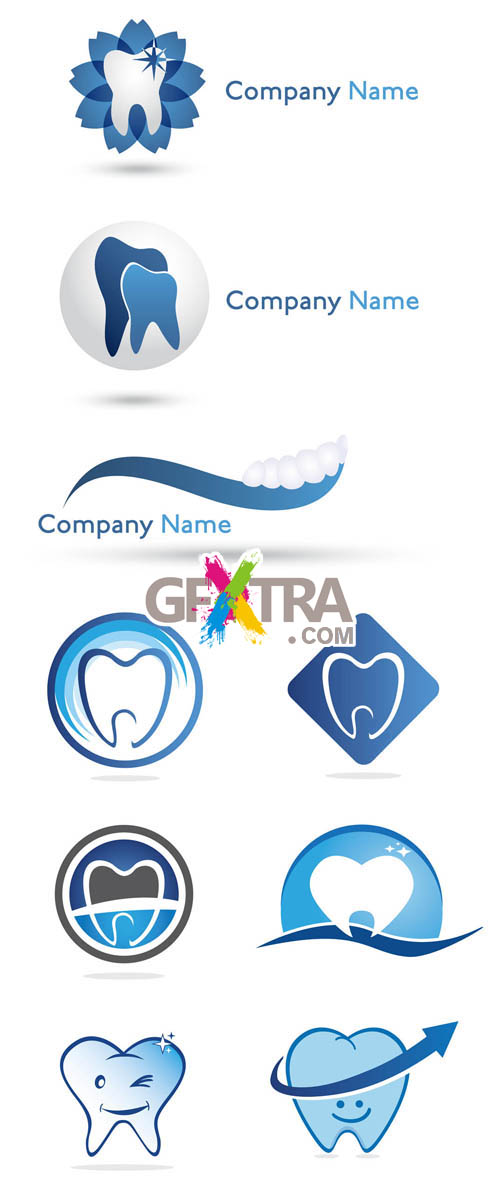 Dentist Logos - Logo Vector Set #13