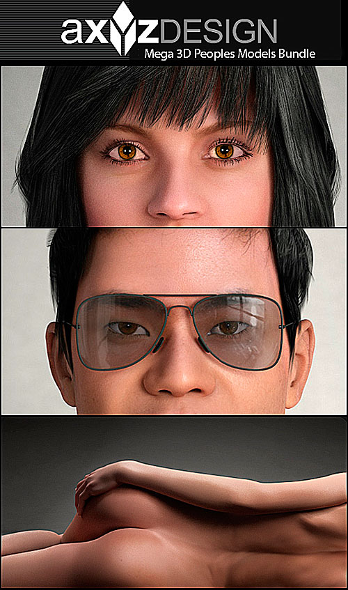 AXYZ Design - Mega 3D Peoples Models Bundle » GFxtra