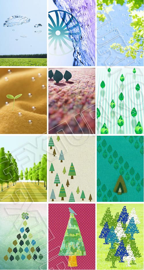 Datacraft Sozaijiten SZ235 Collages: Happy & Eco Images