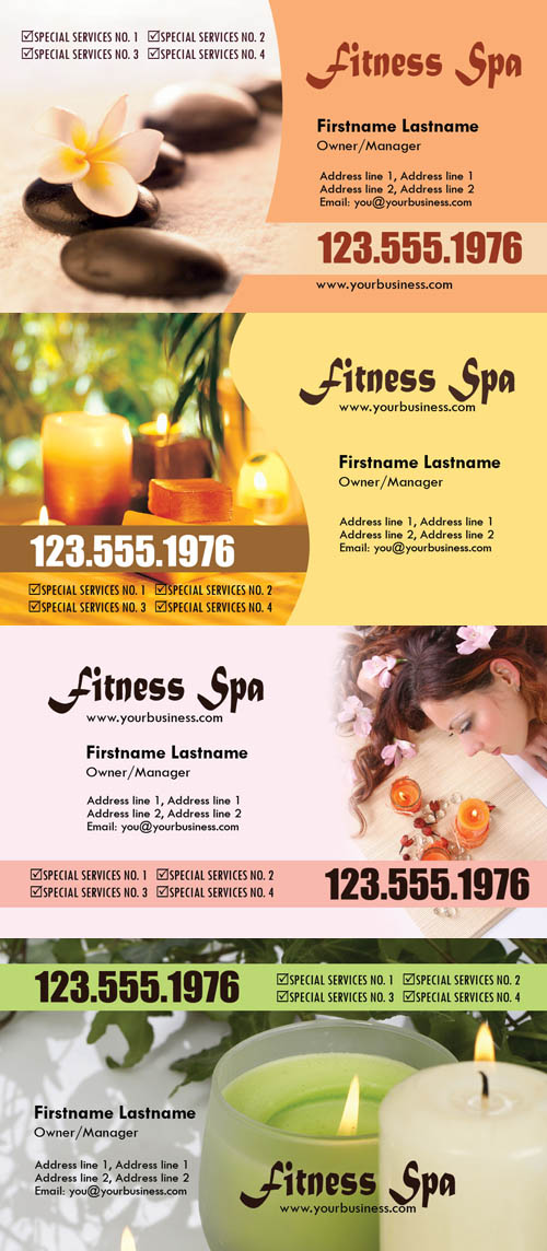 Spa Business Cards
