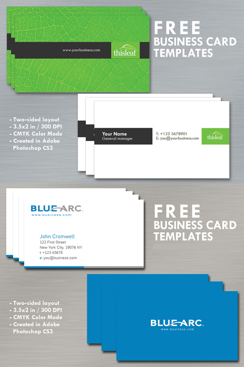 Blue and Simple Business Cards
