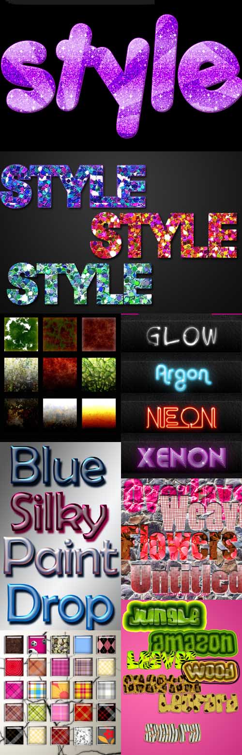 Collection of Photoshop Layer Text Styles
