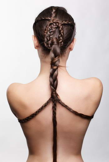 Portraits of a Girl with a Creative Hairstyle #1, 18xJPG