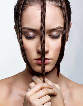 Portraits of a Girl with a Creative Hairstyle #1, 18xJPG