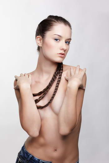 Portraits of a Girl with a Creative Hairstyle #1, 18xJPG