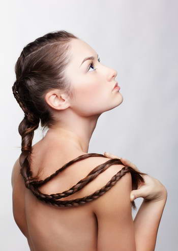 Portraits of a Girl with a Creative Hairstyle #1, 18xJPG