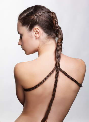 Portraits of a Girl with a Creative Hairstyle #1, 18xJPG