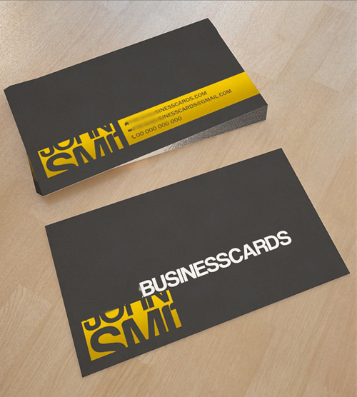Yellow Design Business Cards