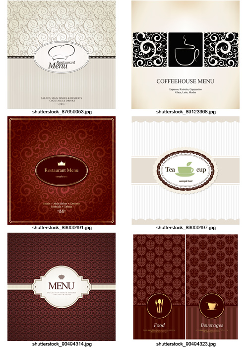 Amazing SS - Menu Templates, 25xEPS