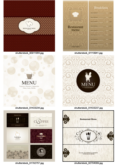 Amazing SS - Menu Templates, 25xEPS