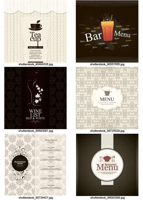 Amazing SS - Menu Templates, 25xEPS