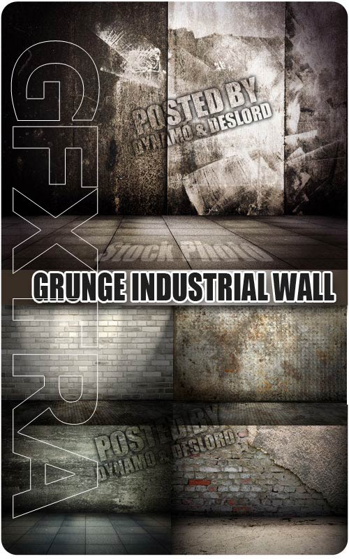 Grunge industrial wall - UHQ Stock Photo