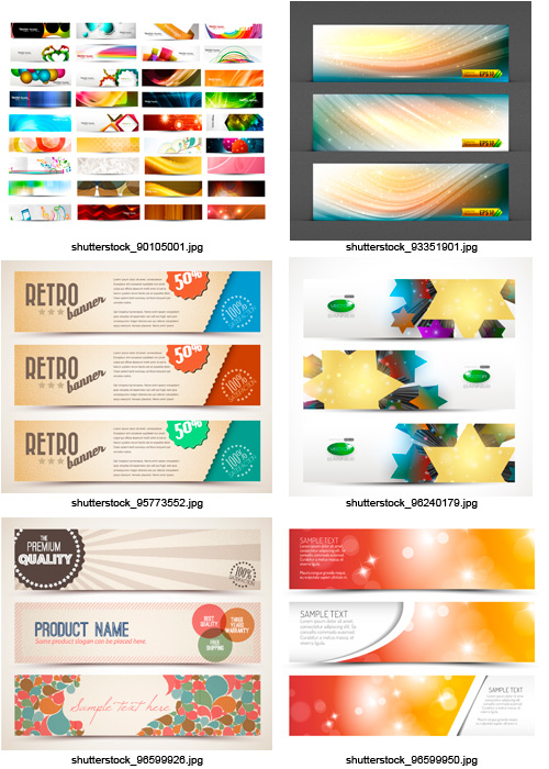 Amazing SS - Banners Collection, 25xEPS