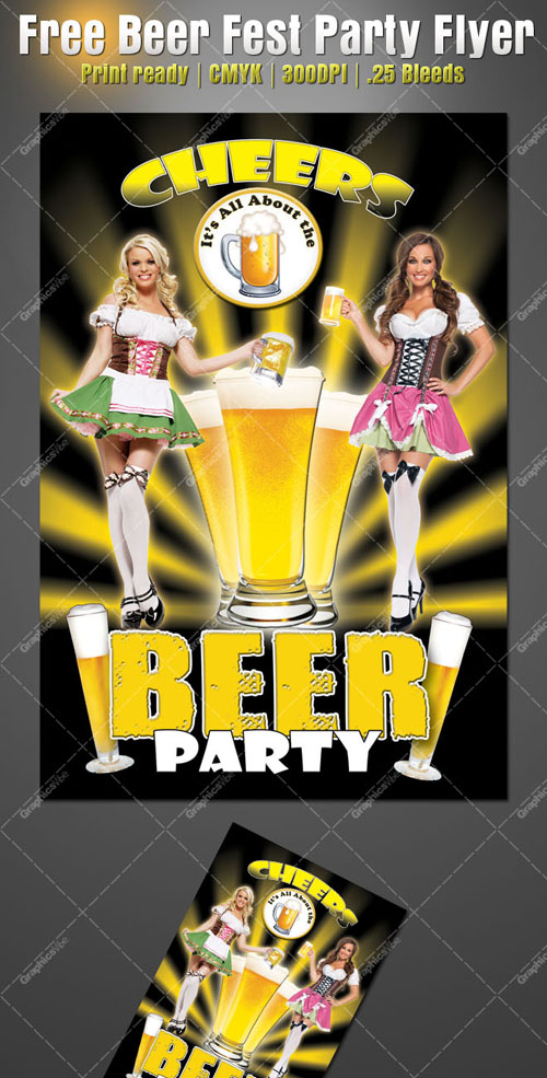 Beer Fest Party Flyer Template