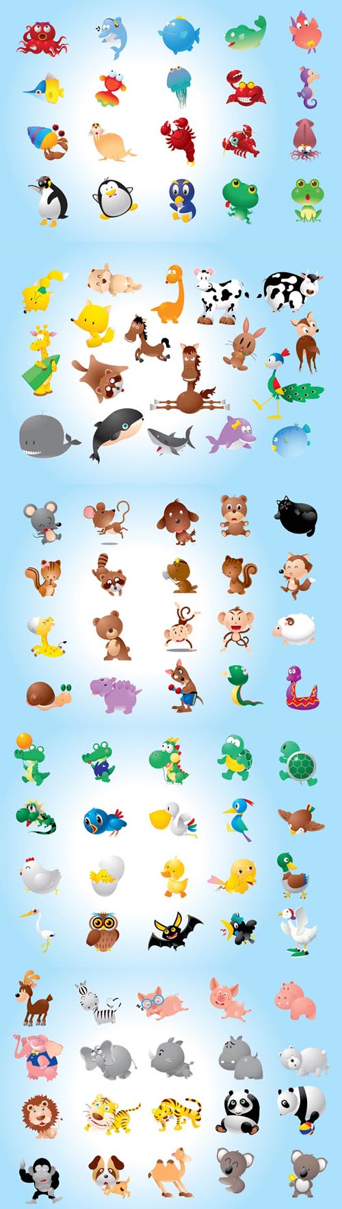 Vector Cute Animals Pack