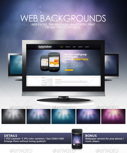 GraphicRiver - Space Web Backgrounds