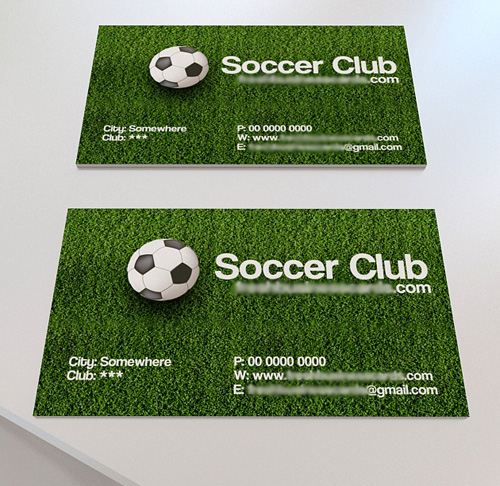 Soccer Business Card