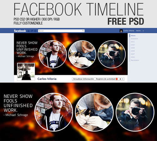 Facebook Timeline Cover Psd Template
