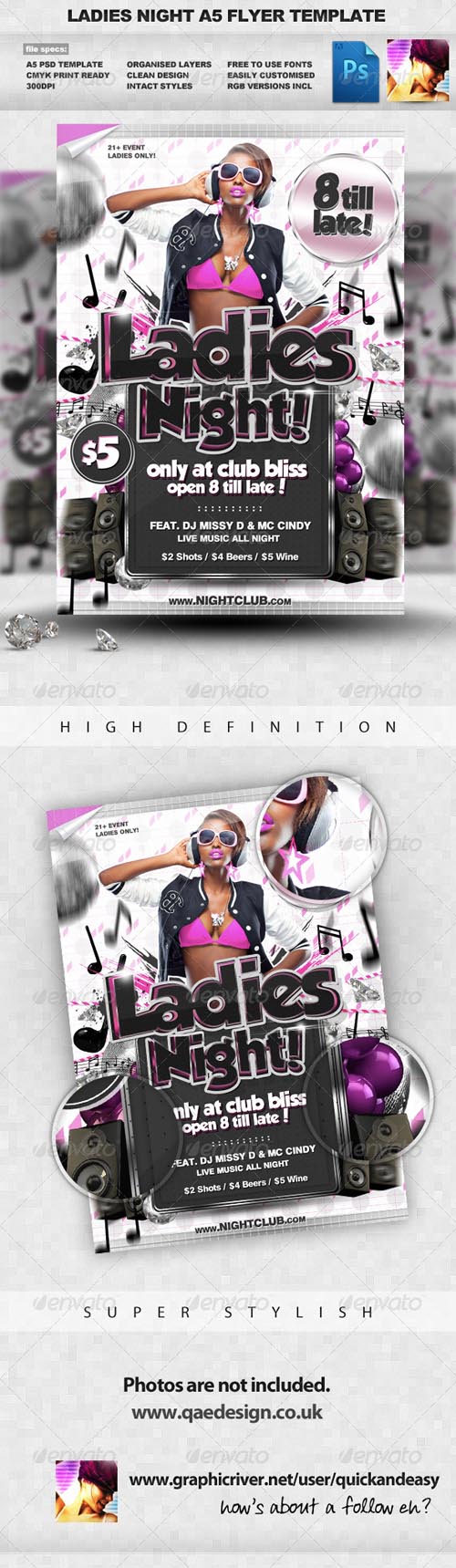 GraphicRiver - Ladies Night Flyer Template