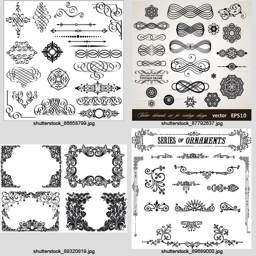 Amazing SS - Black &amp; White Design Elements, 15xEPS