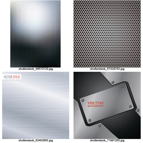 Amazing SS - Metal Backgrounds, 15xEPS