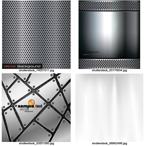 Amazing SS - Metal Backgrounds, 15xEPS