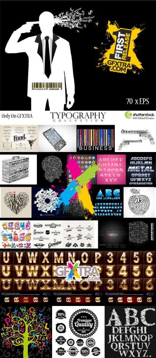 Amazing Typography Collection | 70xEPS from shutterstock