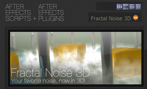 AEscripts: Fractal Noise 3D v1.0 for After Effects