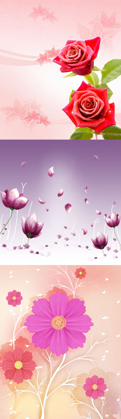 Sources - Spring Flower Backgrounds